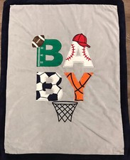 Koala Baby Sports Ball Lovey Blanket Blue basketball baseball Football Soccer F6