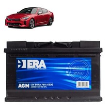 Batteria 80Ah A.G.M. per Kia Stinger 2.0 3.3 T-Gdi benzina 2.2 CRDI gasolio 2017