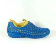 CCILU Water Shoes Womens 10 Blue With Removable Yellow Liner Light Weight 