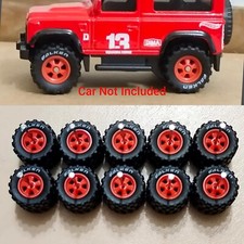 Orange 5 Spoke Design Rubber Wheels Tires 5 Sets Off Road 14mm Orange 5 Spoke Design Rubber Wheels Tires 5 Sets Off Road 14mm