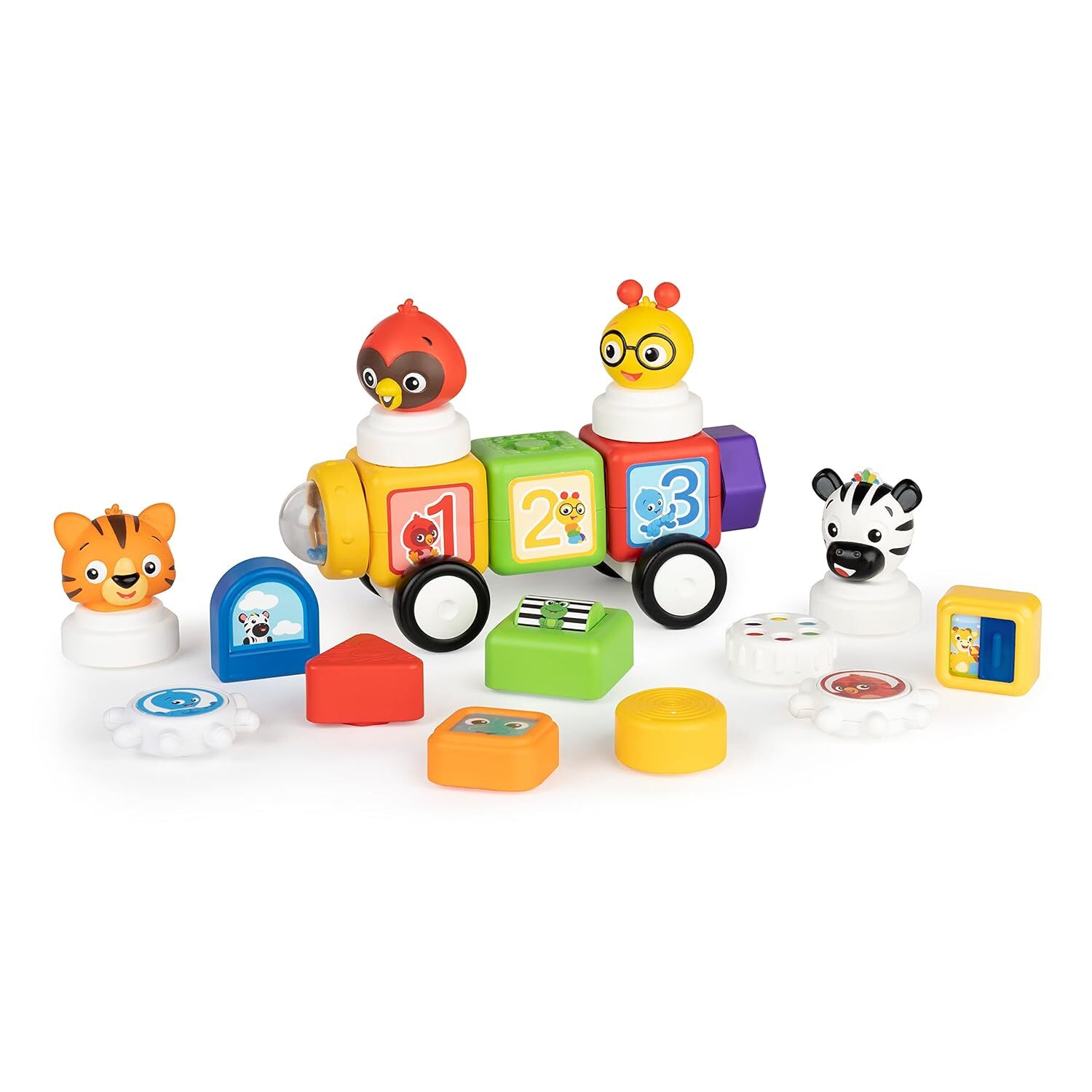 Baby Einstein Connectables 20 Piece STEAM Magnetic Blocks Learning Toys Numbers