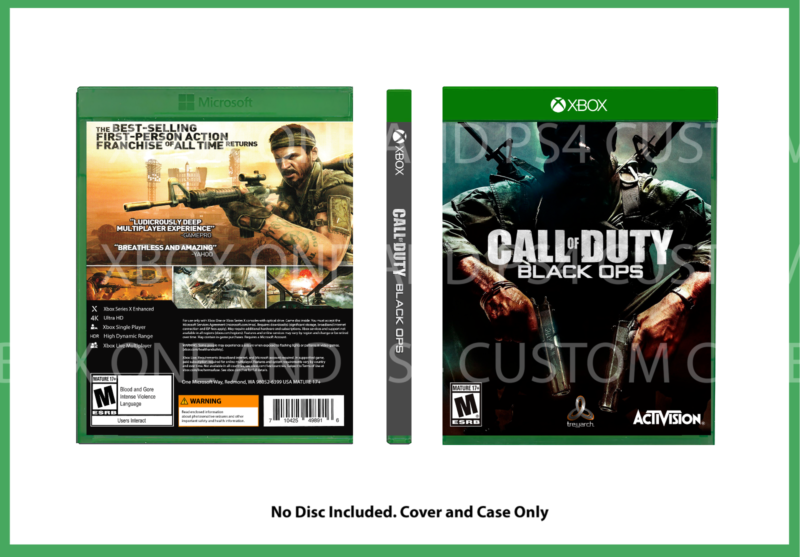 CUSTM CASE REPLACEMENT NO DISC Call of Duty WWII PS5 SEE