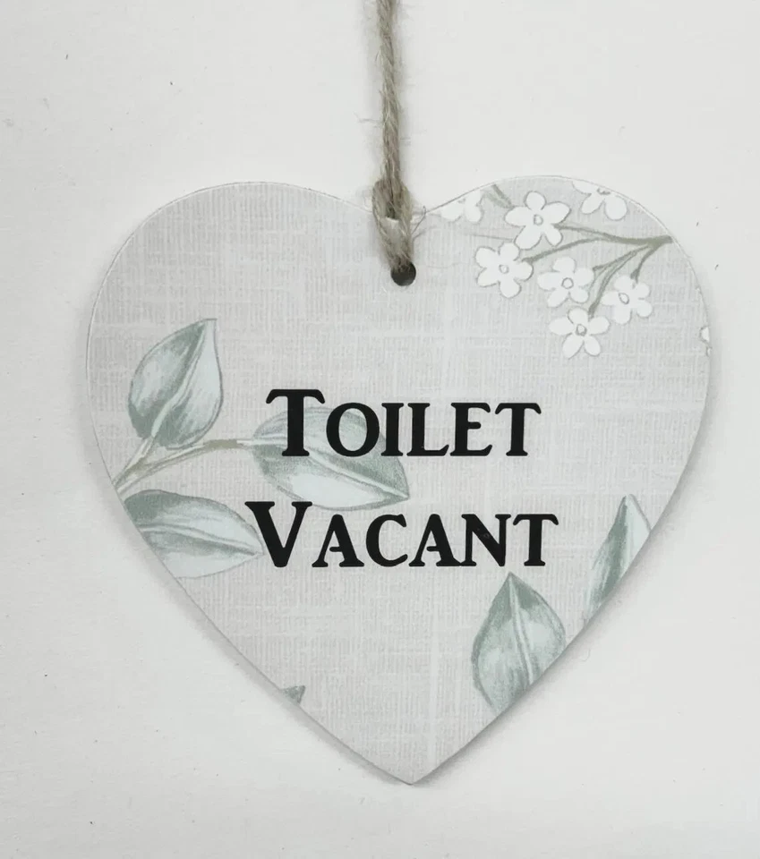 Craftworks Toilet Engaged/Vacant Double Sided Privacy Wooden Door Plaque/Sign - Image 4 of 4