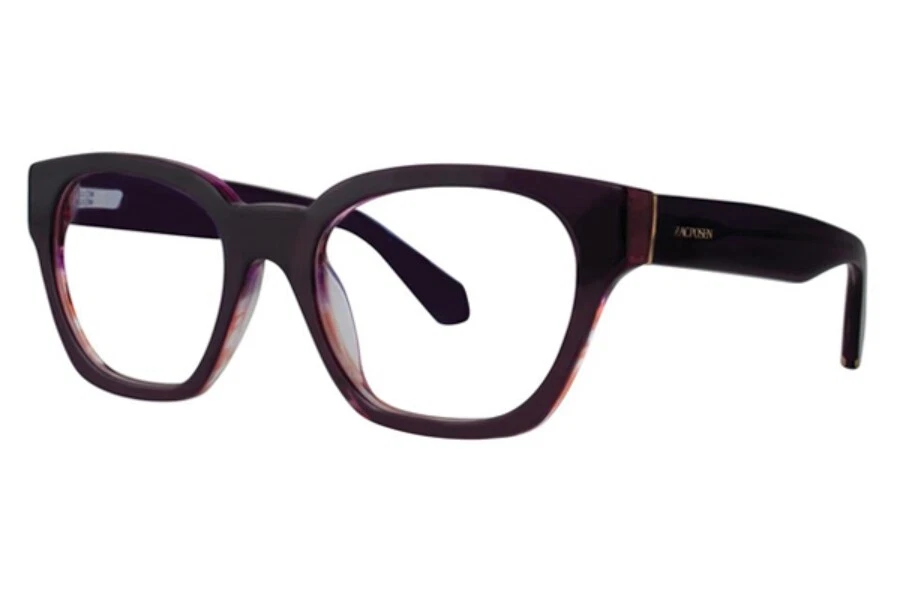 ZAC POSEN GUNILLA PL PLUM New Designer Optical Eyeglass Frame For Women