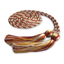 Endea Graduation Single Honor Cord Royal Red/Gold/White for High School  Colleg