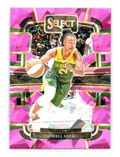 2024 Panini Select WNBA Basketball #6 Jewell Loyd Pink Cracked Ice Seattle Storm