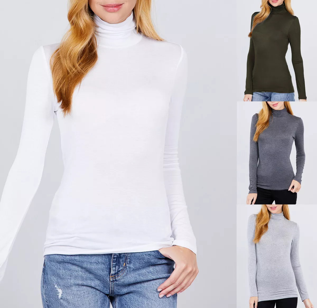 Rayon spandex best sale turtleneck