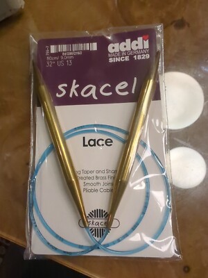 addi TURBO LACE fixed circular knitting needles 9.0 Mm 80 Cm/ US 13 32'' 