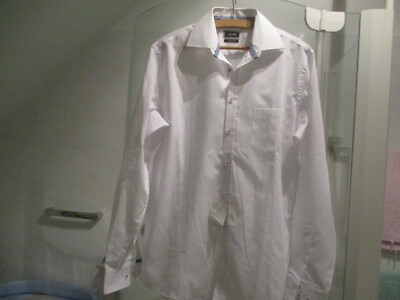 NEU weißes Oberhemd Gr M - KW 39 HATICO Herrenhemd weiß Hemd klassisch