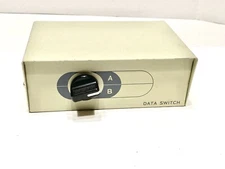 2-Port Data Transfer Switch A/B Computer PC Vintage