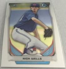 2014 Bowman Chrome Draft Baseball Nick Wells Toronto Blue Jays 1st Bowman #CDP89
