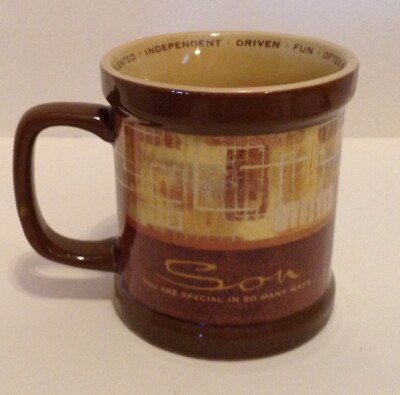 SON YOU ARE SPECIAL IN SO MANY WAYS... BEAUTIFUL CERAMIC BOXED MUG FOR YOUR SON 