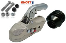 KNOTT K35-A bis 3500kg Kugelkupplung Ø50mm rund 2x M12 Schraubensatz FALTENBALG