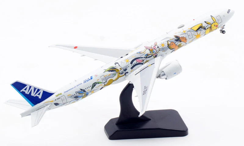 1:400 ANA All Nippon Airways B777-300ER Pokémon Livery Diecast Aircraft Model - Image 2 of 4