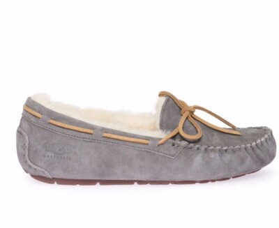 Ugg Dakota Slipper Pewter UGG DAKOTA PEWTER SUEDE/ SHEEPWOOL