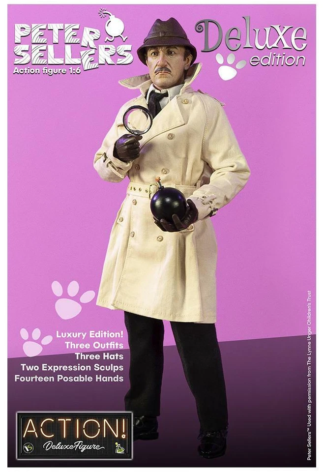 PETER SELLERS - Jacques Clouseau 1/6 Action Figure 12" Deluxe Infinite Statue - Immagine 4 di 4