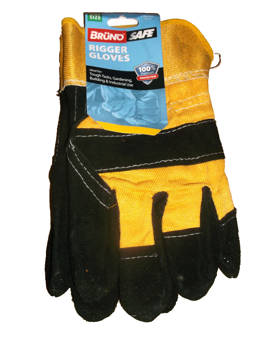 heavy duty rigger gloves one size rubberised