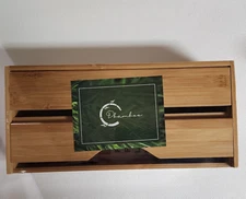 CD bamboo Cling Wrap Foil Wax Paper Holder Wall Mount Dispenser Holder Sealed