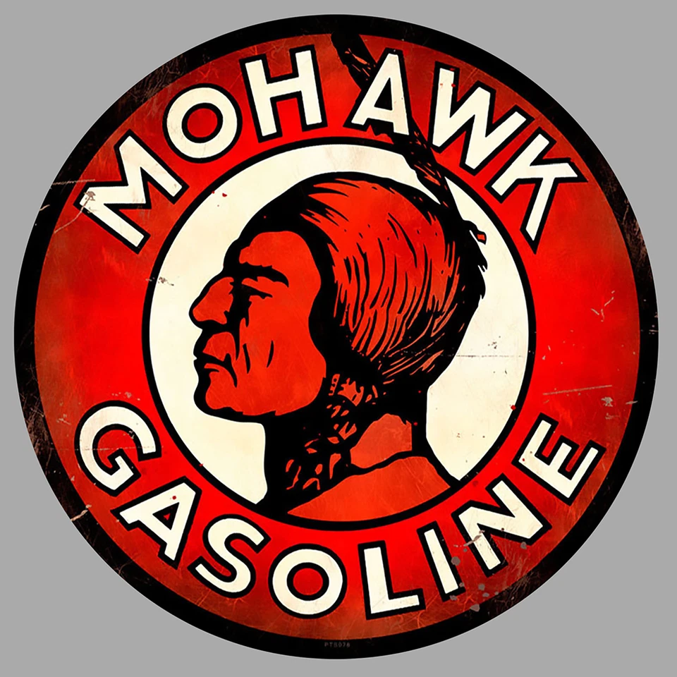 MOHAWK GASOLINE Sticker vinyle laminé