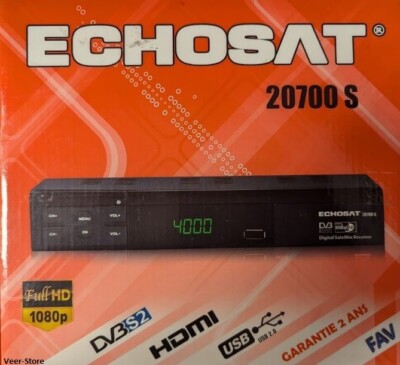 Echosat 20700 S Digitaler Satelliten Receive Astra Hotbird Türksat - schwarz OVP