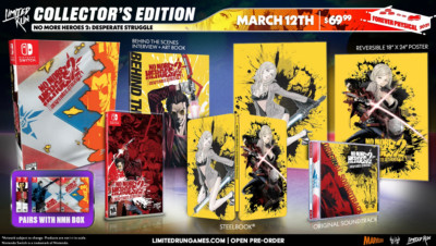 No More Heroes 2 - Desperate Struggle (Nintendo Switch, 2021) LIMITED RUN GAMES