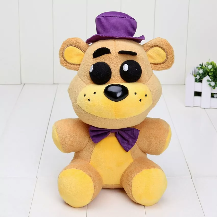 Freddy Plush FNAF Toy Five Nights Nightmare Fred Bear Gold Flush Soft Doll  25 cm