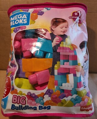 Fisher Price Mega Bloks  Big Building Bag - 80 Pieces. N.I.B
