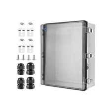 Waterproof Outdoor IP67 Junction Box(20.1"x16.1"x7.9") with Mounting Plate, H...