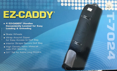 EZ-Caddy Travel Cover 7024 24000 All Weather Golf Bag Cover Black