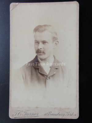 CDV Herr Arthur Crabtree von Islington (1) um 1890 viktorianisches Foto von T.C.Turner 