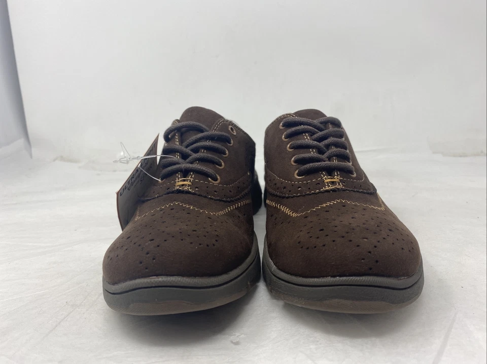 Oxford Lucky Feminino Camurça Marrom Easy Street Tamanho 6M EUA  - Imagem 3 de 4