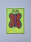 ACEO Original, Scrape Art, Doodle Card #9 Jackie T Creates, Butterfly — photo 1