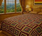 Handmade Cotton  Quilt  91"  x  73" — photo 1