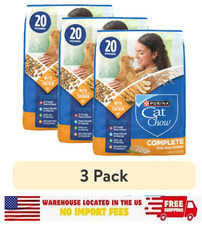  Pack of 3 Purina Cat Chow Complete Dry Cat Food, Chicken, 20 lb Bag