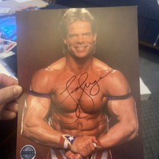 Lex Luger Signed 8x10 Photo WWF WWE WCW Pro Wrestling Crate