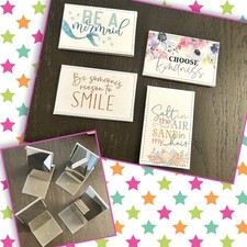 NEW set of 4 VACATION Compact Mirrors - unique - Beach Travel Summer Gift