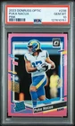 0151 Puka Nacua 2023 Panini Donruss Optic #238 Pink Prizm RC Rated Rookie PSA 10Opens in a new window or tab