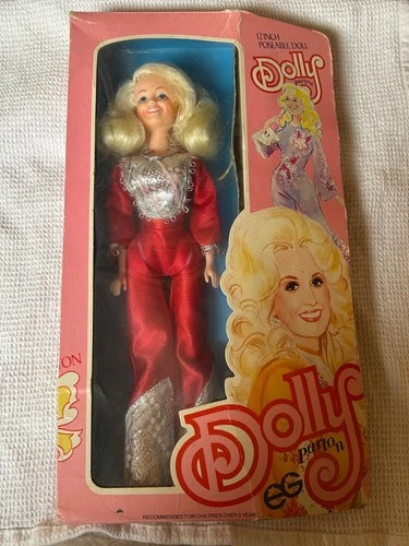 12" Dolly Parton Doll Goldberger 1970s vintage concert t-shirt, vintage, single stitch, B+ condition