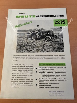 Deutz 22 HP Farm Tractor Brochure Tractor Brochure M2