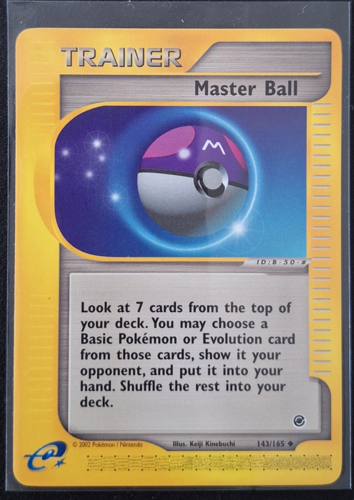 Pokemon -Trainer Master Ball 143/165 - Uncommon - Expedition - Mint