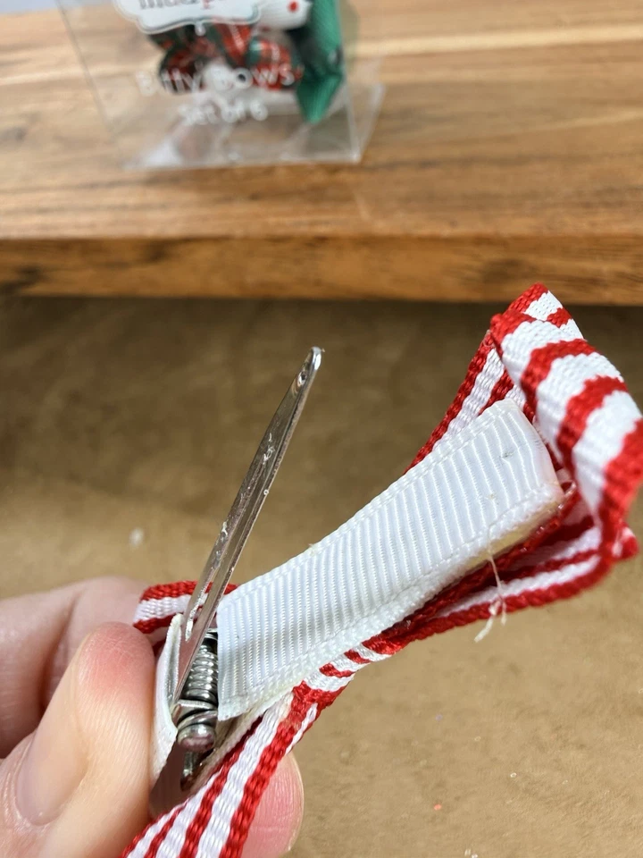 Mud Pie Bitty Mini Hair Bows NEW Set of 6 Christmas - Image 3 of 4