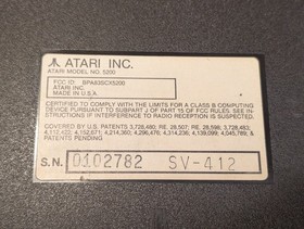 Atari 5200 Console 4-Port Bundle w/3 Games, Cables, 2 Controllers TESTED - VGUC