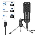 USB Condenser Microphone Computer Recording Mic with Bracket For Desktop Laptop
