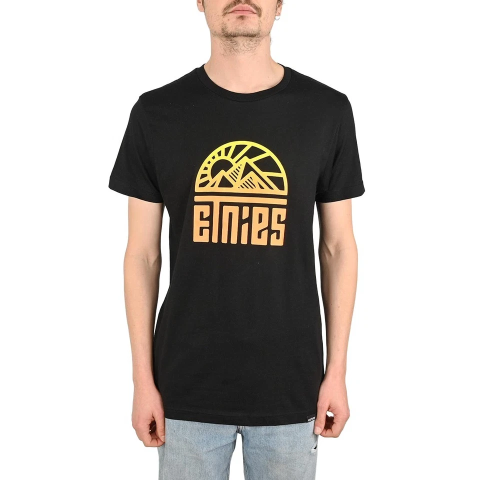 T-Shirt Etnies MTN S/S - Noir/Orange - Photo 1/4