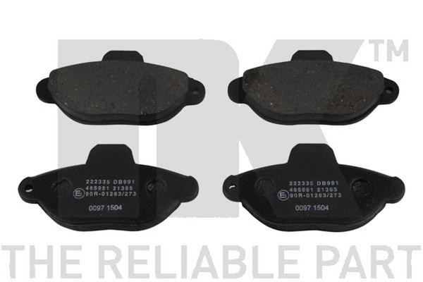 Bremsbelagsatz Scheibenbremse NK 222335 FüR Cinquecento Fiat 170AA 170AD 170AB-image