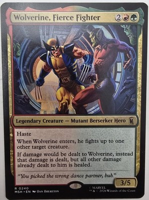MTG Wolverine's Berserker Rage   Wolverine, Fierce Fighter Commander Deck