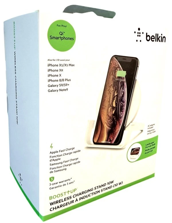 Belkin BoostUp 2-in-1 Wireless Charger + Ständer 10W weiß - Bild 1 von 1