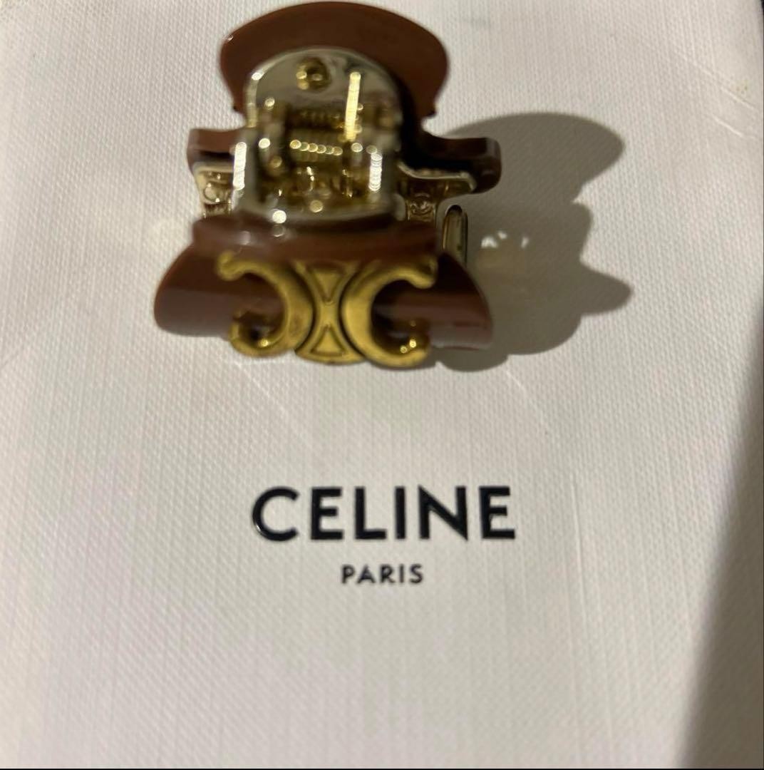 CELINE カチューシャバナナブロンド Celine Hair Accessory Brown Clip Limited Edition VHTF Designer