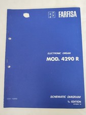 Risoluzione: Farfisa Electronic Organ Mod.4290R Schematic Diagram 1° Edizione