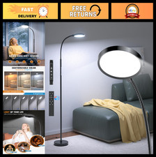 10,000 Lux Light Therapy Lamp - Dimmable, Timer, 3 Color Temperatures, UV-Free,